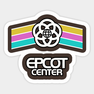 EPCOT Center Stripes Logo Shirt Sticker